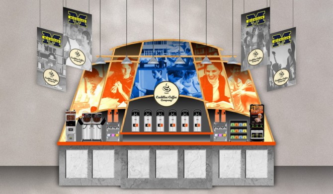 cadillac coffee display