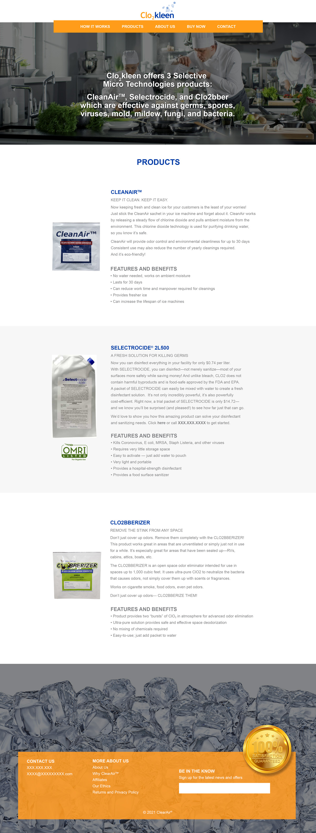 clo2kleen our products